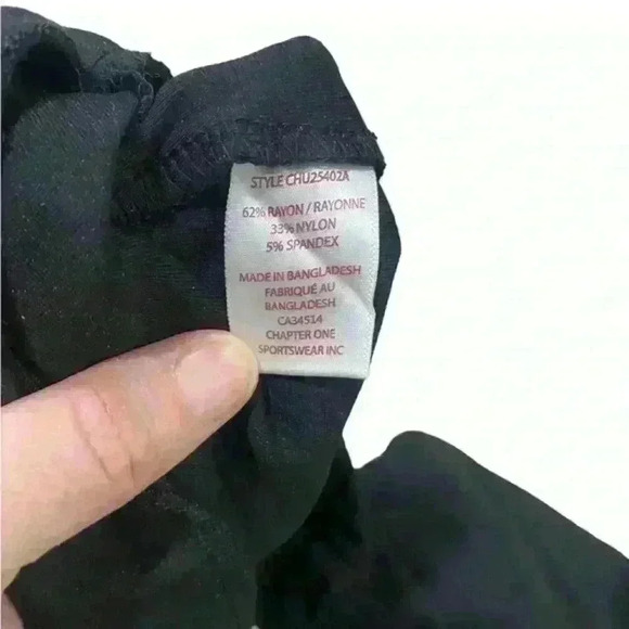 Autres Filles High Waisted Pull On Cropped Wide Leg Stretch‎ Size Large Rayon - Picture 5 of 12